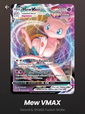Mew VMAX Championship Edition Ungraded Excellent Condition Pokemon Card